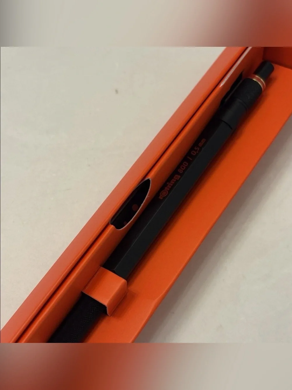 rOtring 800 Drafting Mechanical Pencil 0.5mm HB Metal Black Retractable Tip NEW